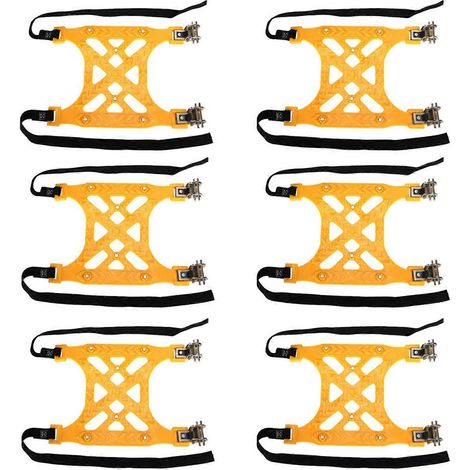 6Pcs Jeu de Chaînes Neige Universelles en TPU Renforcé pour Pneus de Voiture, Antidérapantes, Secours Hiver, Épaisses, Compatibles Tout Véhicule (1/5)