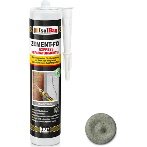 IsolBau Zement-Fix Cemento Gris Mortero de Reparación y Sellado 1 x 300 ml (1/5)