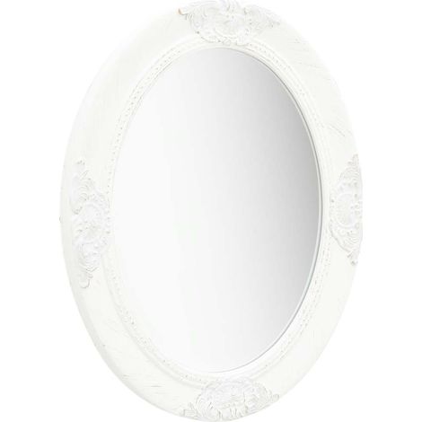Maison Exclusive - Specchio da Parete Stile Barocco 50x60 cm Bianco