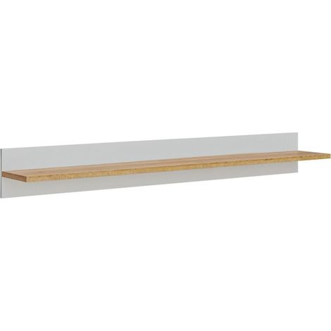 Étagère Murale Design "Bogota" 160cm Gris & Naturel (1/2)