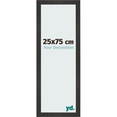 yd. - Cadre photo 25x75 - Noir Mat - MDF - Bologna