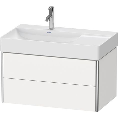 Duravit XSquare Meuble sous-lavabo suspendu, 2 tiroirs, vasque à