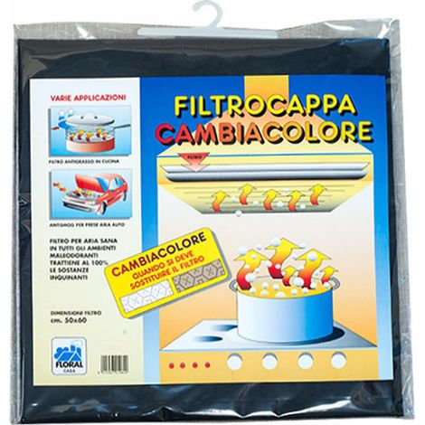 Filtro Cappe Carboni Cambiacolore Cm 50X80 Floral