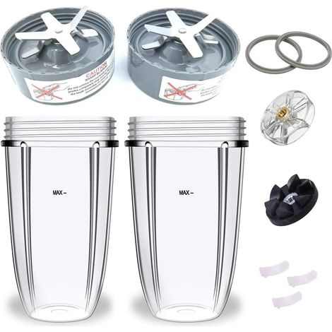 Applicable Pièces De Rechange For Lames D'extraction, Compatibles Avec NutriBullet, Accessoires For Mixeur, Séries 600 W/900 W, Grande Capacité