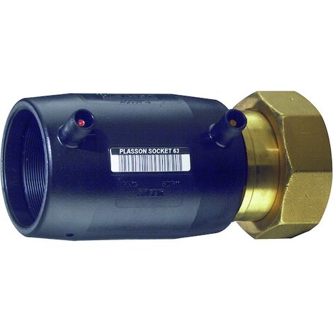 Plasson – Raccord PE électrosoudable 25 mm – Embout taraudé laiton – Pression nominale 16 bar – Pour canalisations eau potable