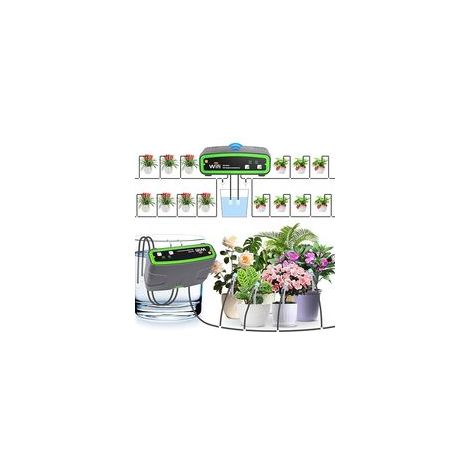 Système d'irrigation Goutte à Goutte Automatique WiFi avec Pompe Double, Kit d'irrigation Intérieur Contrôle à APP - Volume d'eau Réglable pour Vacances, Prend en charge jusqu'à 20 Pots (1/5)