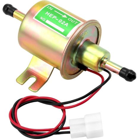 Pompe à carburant en laiton 12 V, pompe essence electrique, modèle HEP-02A, pour essence et diesel (1/5)