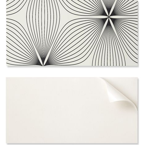Panel de vinilo con motivo para una f谩cil transformaci贸n de la pared 100x50 cm L铆neas din谩micas en el dise帽o