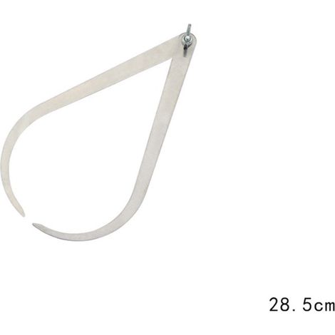Messschieber zum Messen von Töpferwaren, abgewinkeltes Bein, Edelstahl, Messschieber für Skulpturen, Keramik-Keramik-Messwerkzeug, 28,5 cm