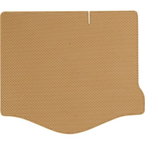 Alfombrilla de maletero de EVA para Ford Focus II Hatchback de 2004 a 2011, diseño de panal de abeja - beige. (1/5)