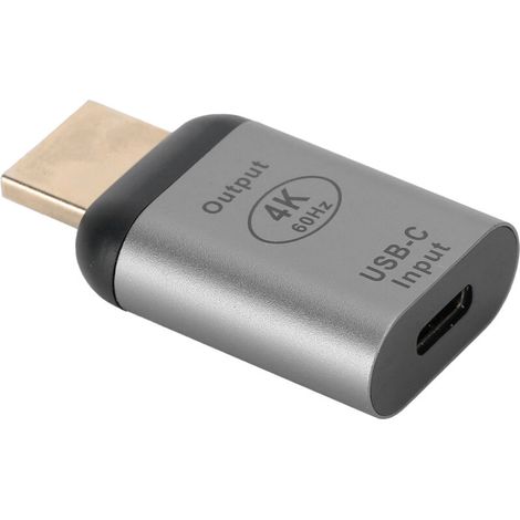Adaptateur HDMI Mâle vers USB-C Femelle en Alliage d'Aluminium pour Windows Android macOS (1/5)