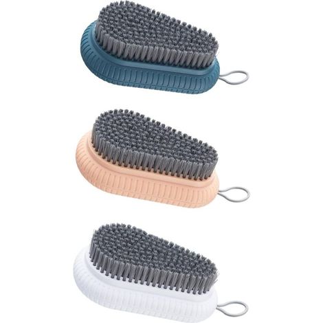 3 pièces Brosse de Nettoyage Polyvalente pour Vêtements et Chaussures Doux Non Abrasifs Facile à Tenir pour Usage Domestique Nettoyage et Délicat (1/5)