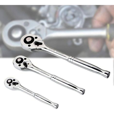 Clé dynamométrique réglable - - 1/4 pouce - 15 cm - Acier au chrome vanadium - Antidérapante - Double voie (1/4)