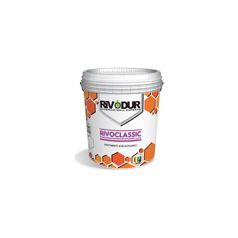 Pittura di rivestimento acrilsilossanico rivoclassic k 12 bianco 24 kg