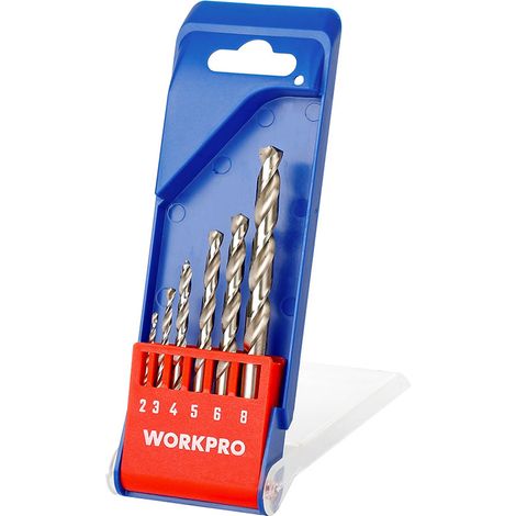 Brocas para metal, juego 6 piezas (1/2)