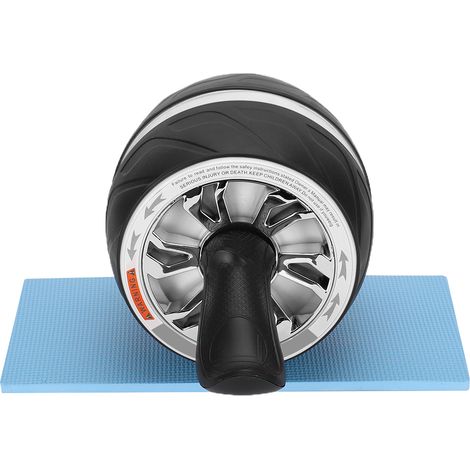 Rouleau abdominal pour fitness à domicile, équipement d'exercice abdominal silencieux et résistant (Blanc) (1/5)