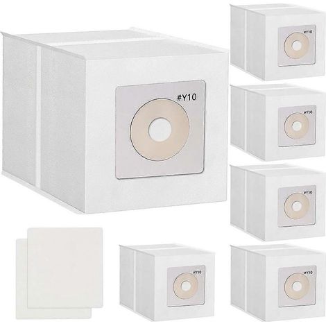 Sacs à poussière avec filtres moteur pour aspirateurs InterVac Y10 CS6 CS8 CS8HW - Pièces de rechange pour sac de récupération de poussière (1/5)