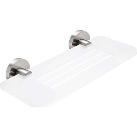 Nimco Unix - Ripiano IXI, lunghezza 30 cm, plexiglass opaco/acciaio inox lucidato UNM X330-10 (1/2)