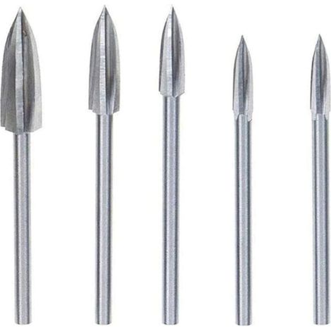 – Fraise rotative pour sculpture sur bois – Acier rapide – Coupe double – Détails précis pour gravure – Outil professionnel (1/5)