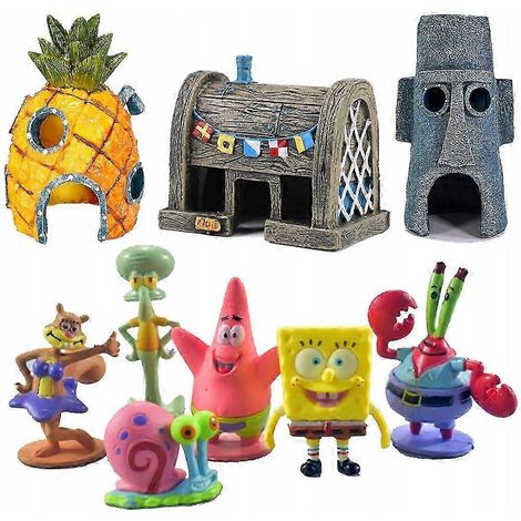 Décorations artificielles pour aquarium - La maison de Bob l'éponge (1/5)