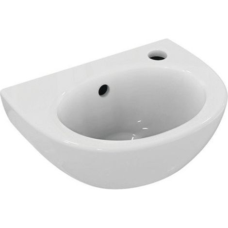 Ideal Standard Eurovit - Lave-mains 35x26 cm, avec trop-plein, trou pour robinetterie à droite, blanc E871601 (1/5)