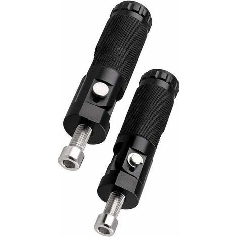 pair Pour Moto Pliant Repose-Pieds Motor Bike Pédales Pièces 2pcs Noir-Fei Yu (1/4)