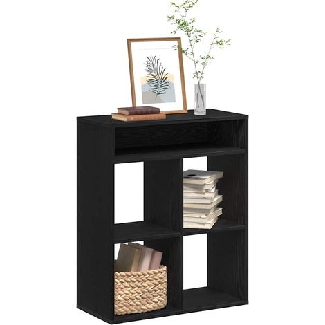 Bücherregal Schwarz 66x31x80 cm Holzwerkstoff