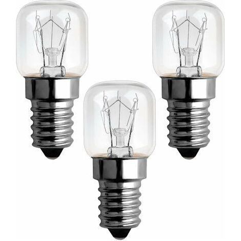 Ampoule Four - 25 W - Base E14 - T25 - 300 °C - 2300 K - 120 lm - Blanc Chaud - Pour Four Micro-ondes Machine à Coudre - 3 Pièces (1/5)