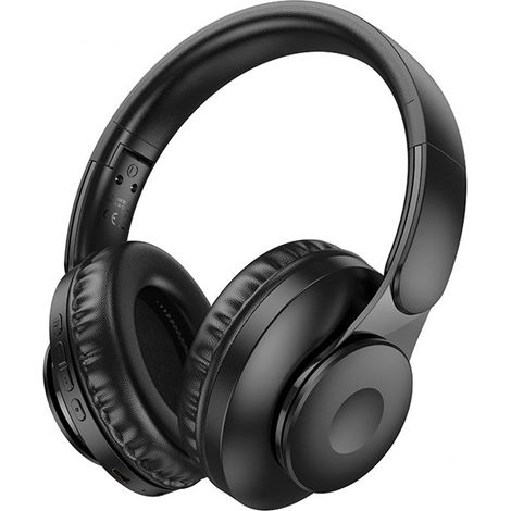 Casque audio sans fil - HOCO - W45 Enjoy - Noir - Commandes lecture/pause - Connectivité sans fil (1/4)