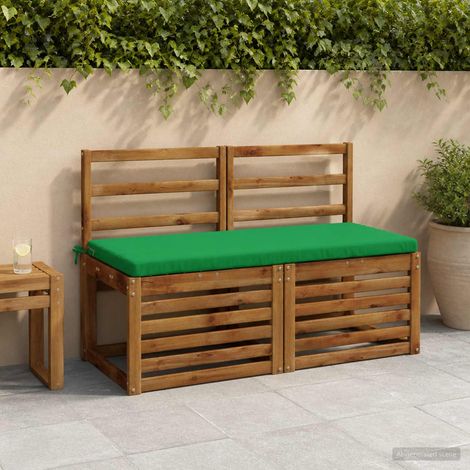 vidaXL Coussin de banc SOEST 100 % polyester Vert 110 x 50 x 5 cm (1/5)