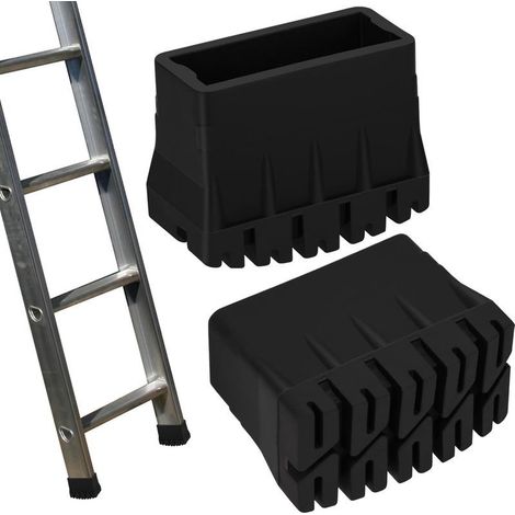 Embout Pied Escabeau Patin Echelle Pieds Caoutchouc Escabeau Capuchons de Pied D'échelle en Caoutchouc pour Échelles Droites - Résistants aux Températures Élevées et à l'usure (2Pcs, 25 60mm) (1/5)