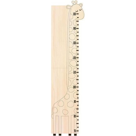 Toise girafe en bois (1/2)