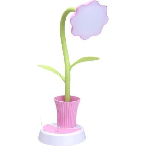 kids Desk Lamp, Dimmable Bedside Lamp With Touch Sensor, Eye-friendly Reading Lamp With Pen Holder, Usb Rechargeable Table Lamp Gift For Kids (1/4)