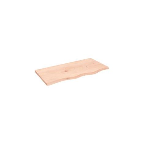 Étagère murale 80x40x2 bois de chêne massif non traité
