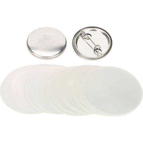 100pcs Blank Pin Button Round Safety Badge Emblem Medal Parts Supplies for Handicraft Gifts Souvenirs32mm/1.3in (1/5)