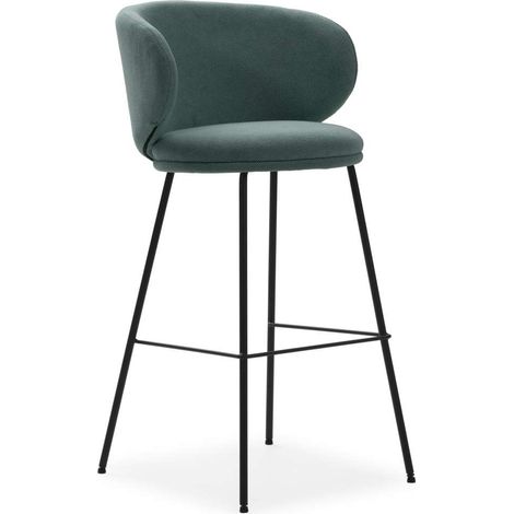 Pack de 2 taburetes modelo Rebeca acabado verde, 99cm(alto) 53cm(ancho) 56cm (largo) (1/4)
