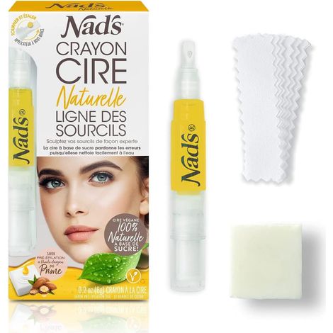 Stylo Cire Naturelle Des Sourcils, Stylo à Cire de Précision Prêt à l'emploi, Sourcils Kit D'épilation, Épilation Visage, Épilation Sourcil (1/5)