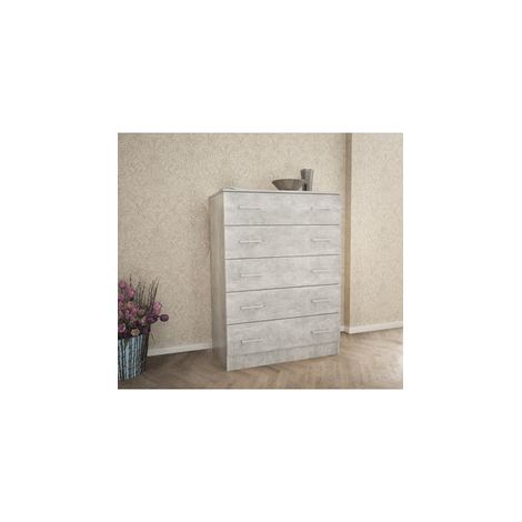 Kit Cassettiera 5 Cassetti 80X45X111 Cm Bianco Ven.K083 (1/3)