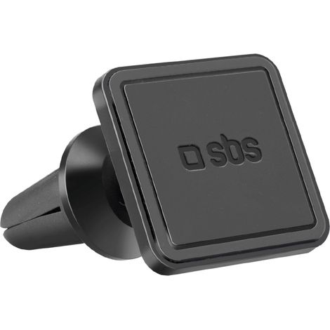 Support magnétique pour smartphone pour grille d'aération de voiture - Noir (1/4)