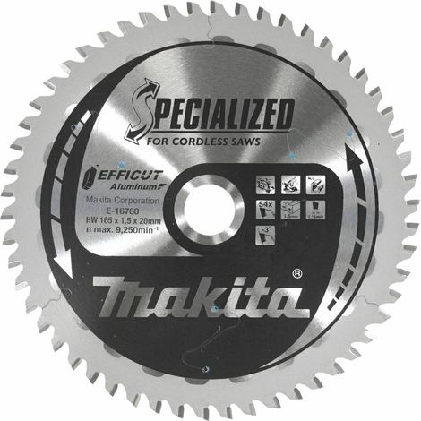 Makita EFFICUT Sägeb. 165x20x54