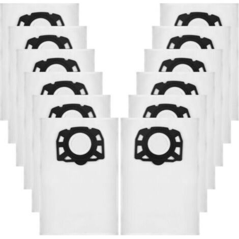 12 bolsas para aspiradora KFI 357, aptas para aspiradoras en seco y húmedo Kärcher WD3 WD2 Plus KWD3 KWD2 KWD1 MV3 WD3.200-WD3.800M SE4001 SE4002