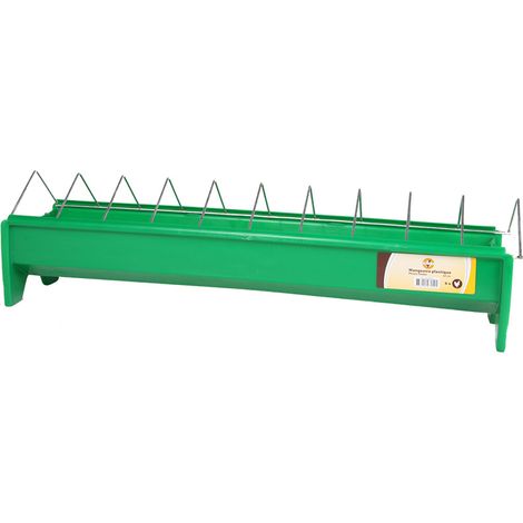 Mangeoire à grille en plastique pour poulets, 50 cm