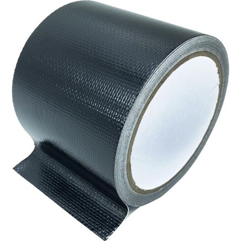 Ruban de réparation pour auvent imperméable et robuste pour bâche, toile, tente, housses de bateau, auvent, voile adhésif, tente, résistant aux UV et à la chaleur, noir, 7.6cm × 6m (1/5)