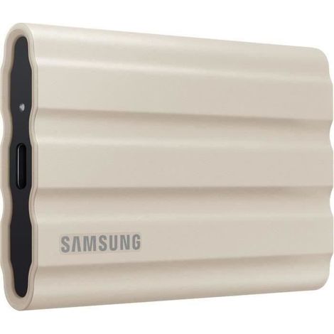 Disque SSD Externe Samsung Portable T7 Shield MU PE2T0K EU USB Type C 2 To Beige