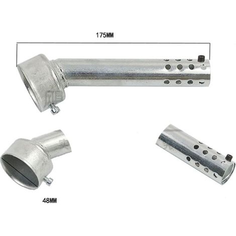 Silencieux D Échappement - 48 mm - Universel Pour Moto - Réglable Db Killer - Bouche Ronde - 1 Pièce (1/5)
