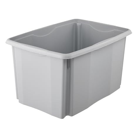 Scatola portaoggetti keeeper emil eco 45 litri impilabile maniglie integrate