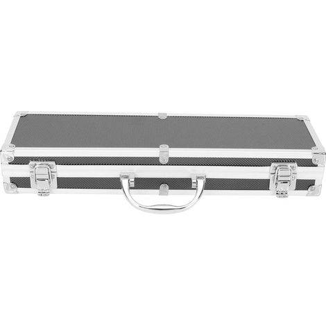 Mallette À Outils en Aluminium Insert en Mousse Organisateur De Boîte À Outils Portable Professionnel Mallette À Outils De Voyage en Plein Air 14. X 3. 93 16 Pouces (Noir) (1/5)