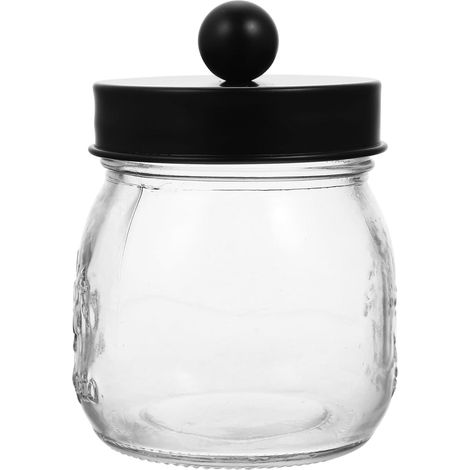 Jar for Storing Cotton Swabs and Cotton Balls Protective Lid (1/5)