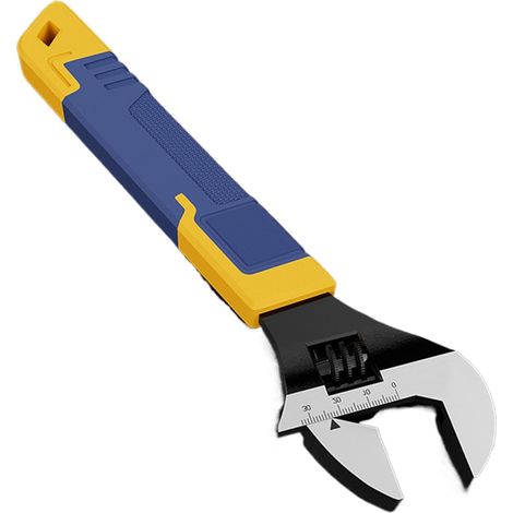 Automotive Appliances Repair, Large Opening Spanner, High Strength Plumbing Tool, Wide Jaw Adjustable Wrench, Versatile Use And Adjustable, For Automotive Work, And General Repairs (1/5)