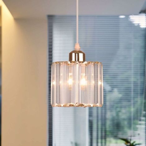 Mini Pendant Lamp Crystal Chandeliers Ceiling Light Ceiling Light Suspension Modern Pendant Light for Dining Room Kitchen Island Closet Hallway,Gold,E26 (1/4)